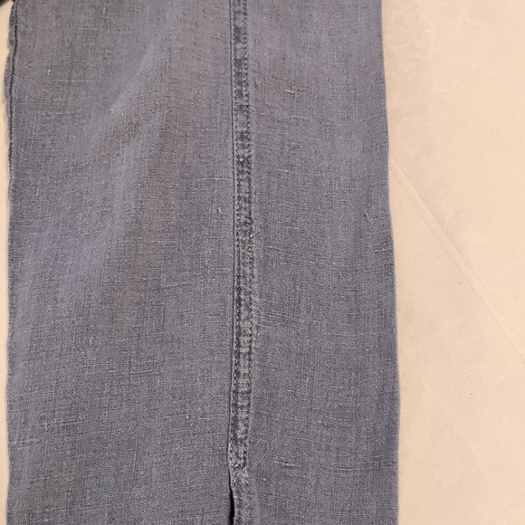 Willow 100% Linen Lagenlook Long Sleeve Layering Top - Picture 5 of 16